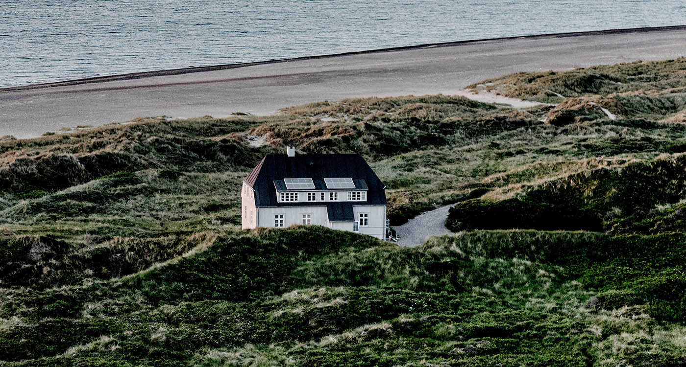 Hus ved Vestkysten