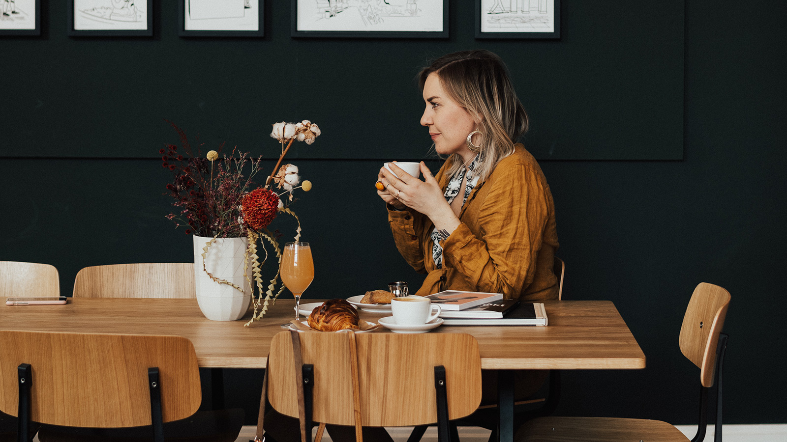 Morgenmad på Café Picnic på Glyptoteket