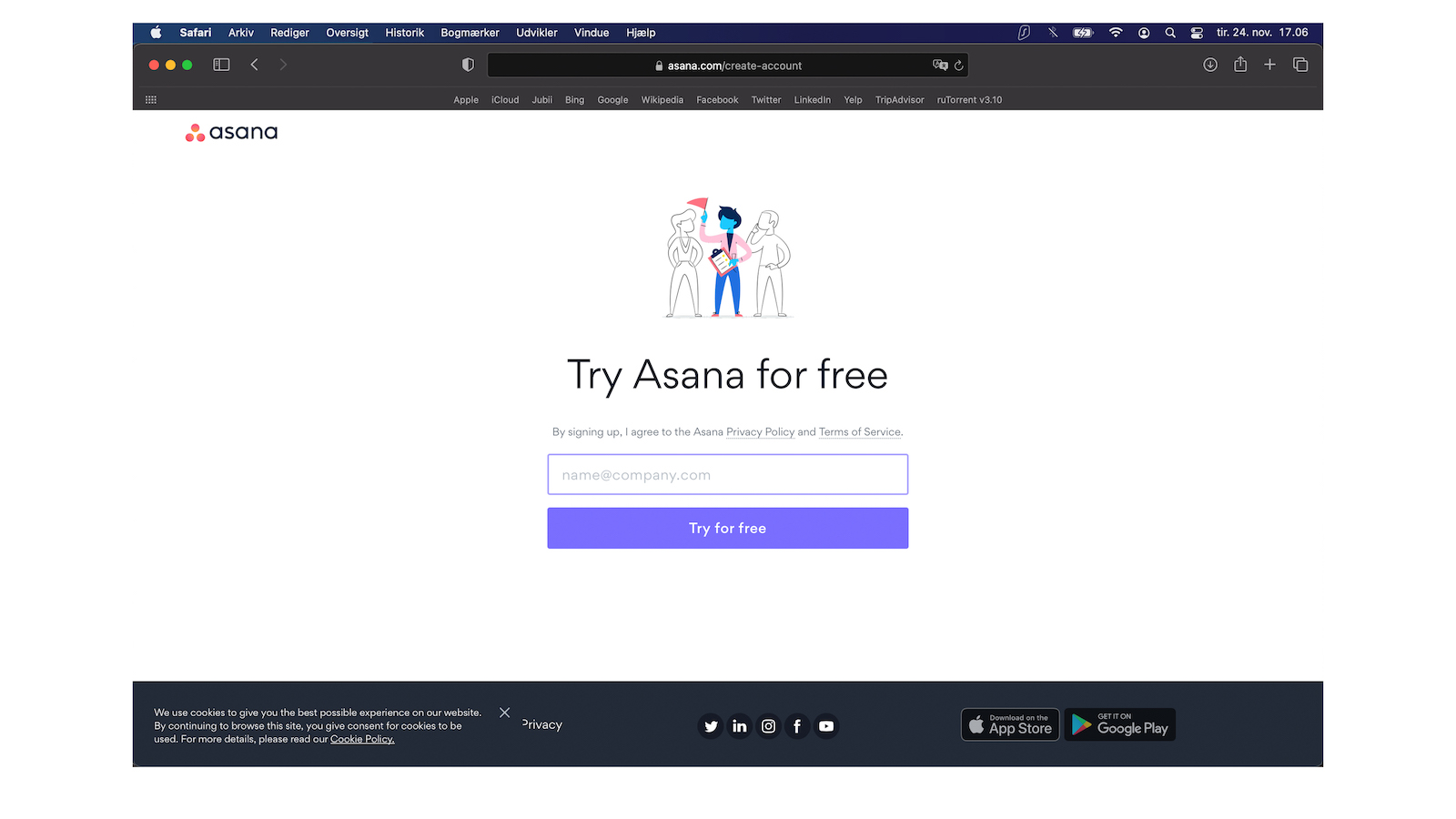 Asana - Oprettelse 2