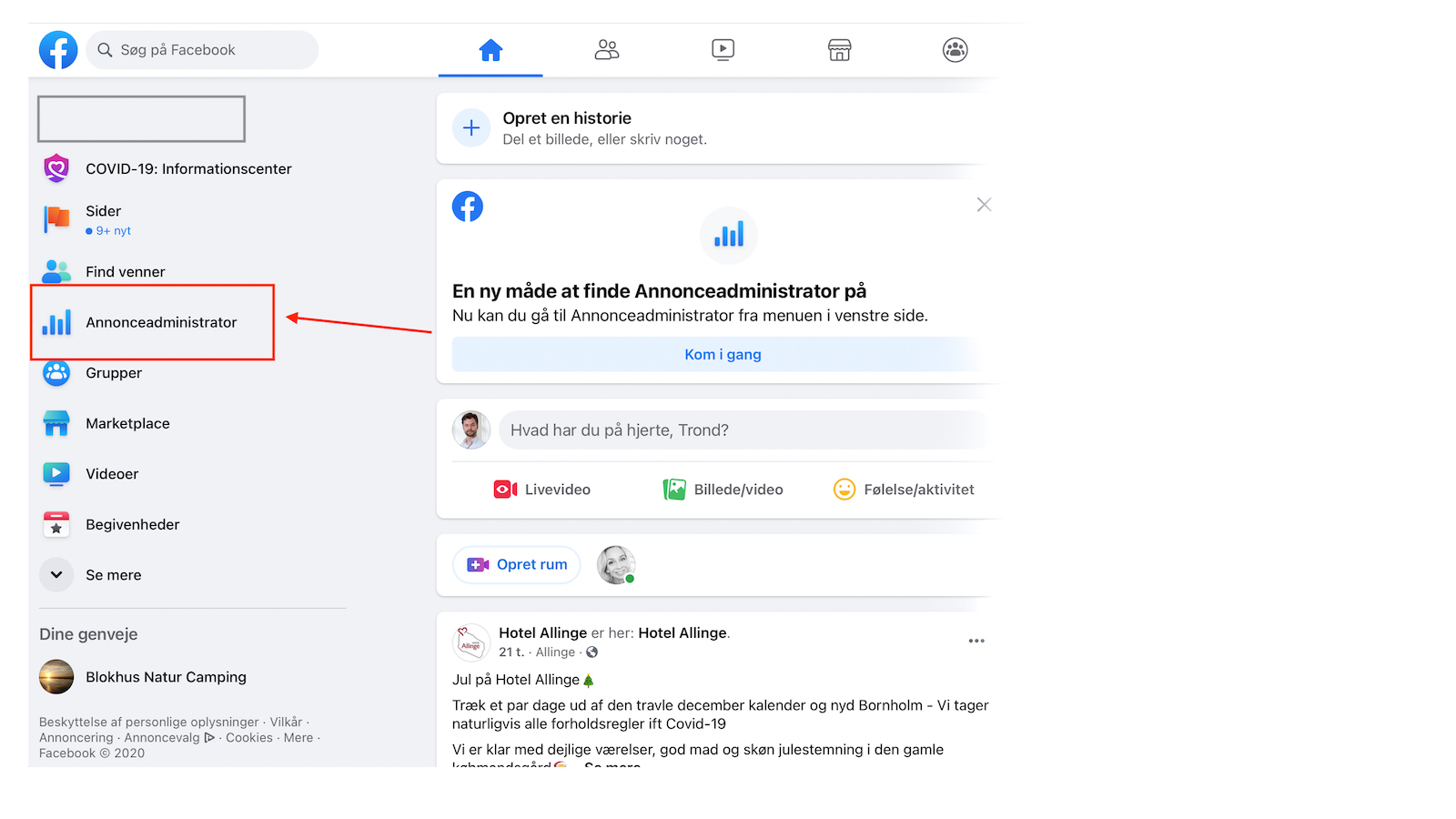 Facebook - Annonceadministrator