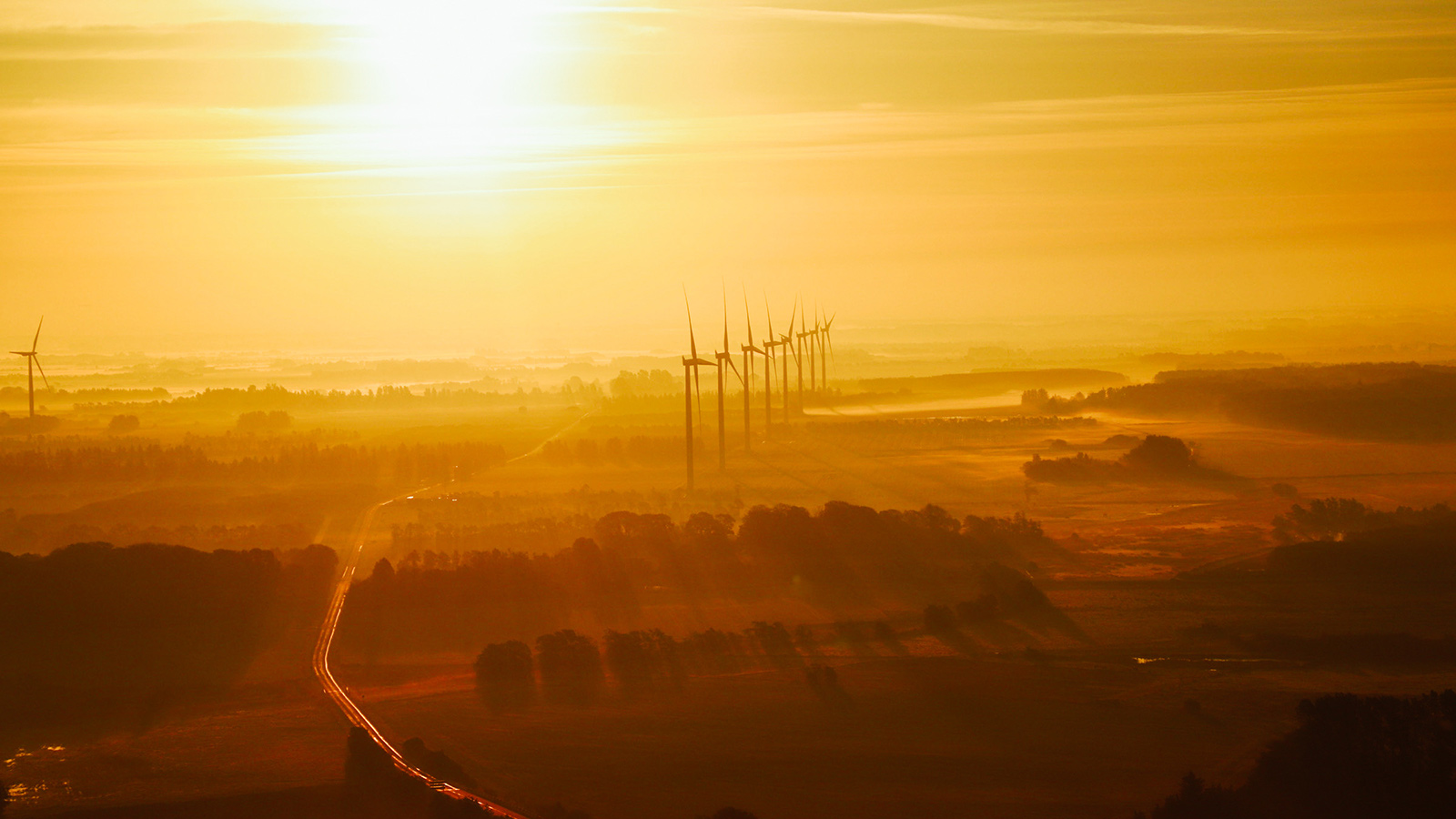 Solnedgang over Vestbjerg