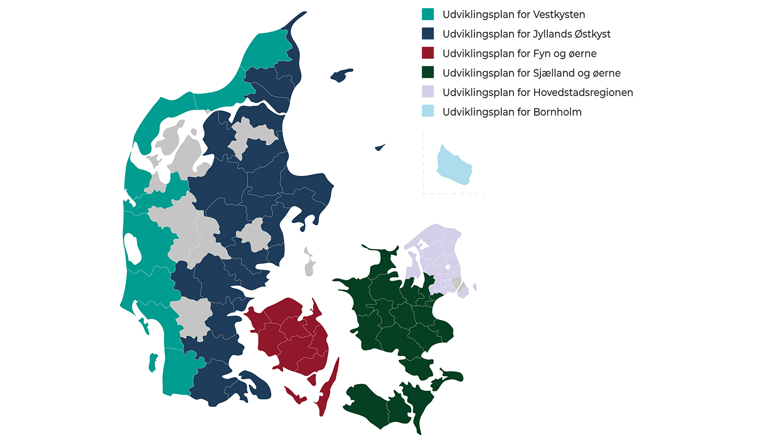 Danmarkskort over udviklingsplaner